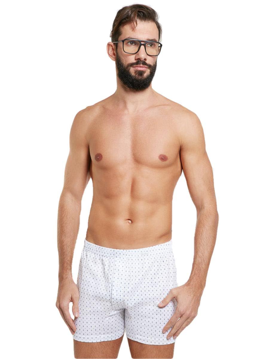 NOTTINGHAM 12 Pezzi Boxer Uomo B416-B416X Apertura con Bottoni in Filo di Scozia