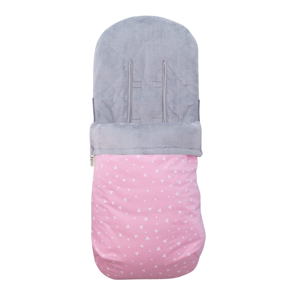 JYOKO Kids Saco Universal para Cochecito, Sacos de Abrigo para Carritos, Saco Invierno Silla Paseo, Saco de Silla de Bebe con Cremallera Desmontable, Capa Regulable (Pink Sparkles, Polar)