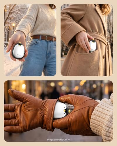 Gaiatop 2-Pack Magnetic Rechargeable Hand Warmers, Penguin - image 4