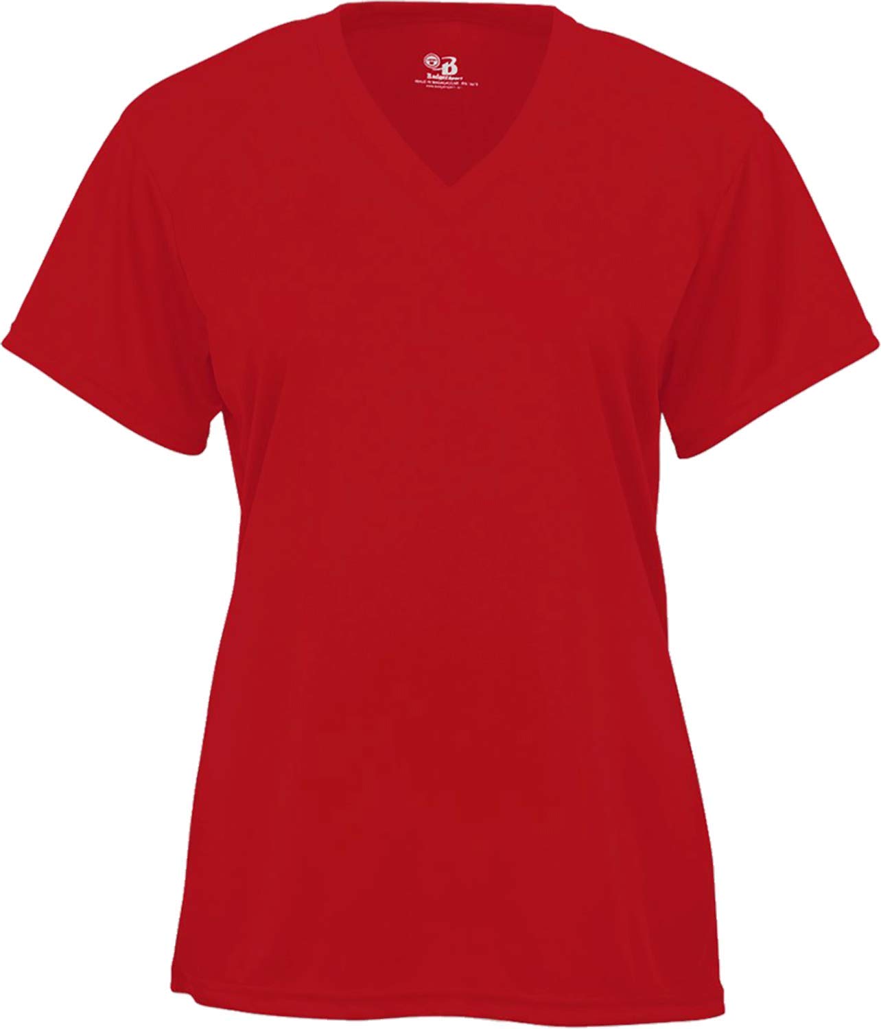 Badger Sports B-Core Ladies' V-Neck Tee Red X-Large