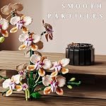 Orchidée Artificial Flowers Building Set, Bouquet Rose pour Décor de Chambre, Jouets botaniques pour Adultes Filles Femmes Âge 8+, Pâques Thanksgiving Valentine Chrismas Anniversaire Fête des Mères Idées Cadeaux(866 Pcs)
