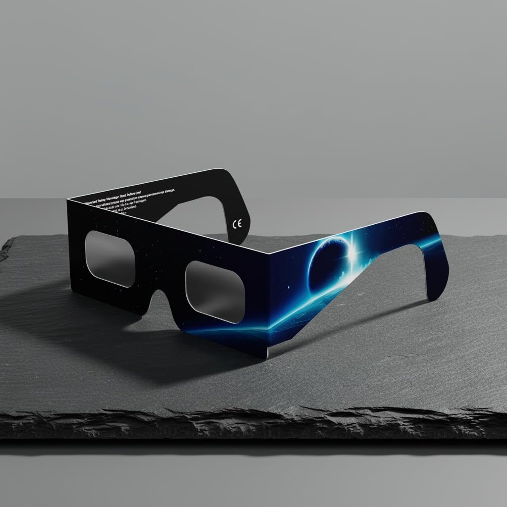 Absolute Eclipse Lunettes Orbiter Solar Eclipse en vrac - Testé ISO 12312-2 et certifié CE - Fabricant européen recommandé par AAS - Eclipse Europe 2026 - 3