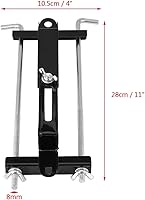 Vista 3 de Soporte de batería de barra transversal, soporte de batería ajustable universal de 11.0 in/11 pulgadas, soporte de hierro de sujeción con perno