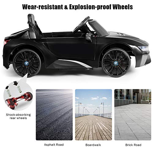 image for Costzon Ride on Car, 12V Battery Powered Electric Vehicle w/ 2 Motors,