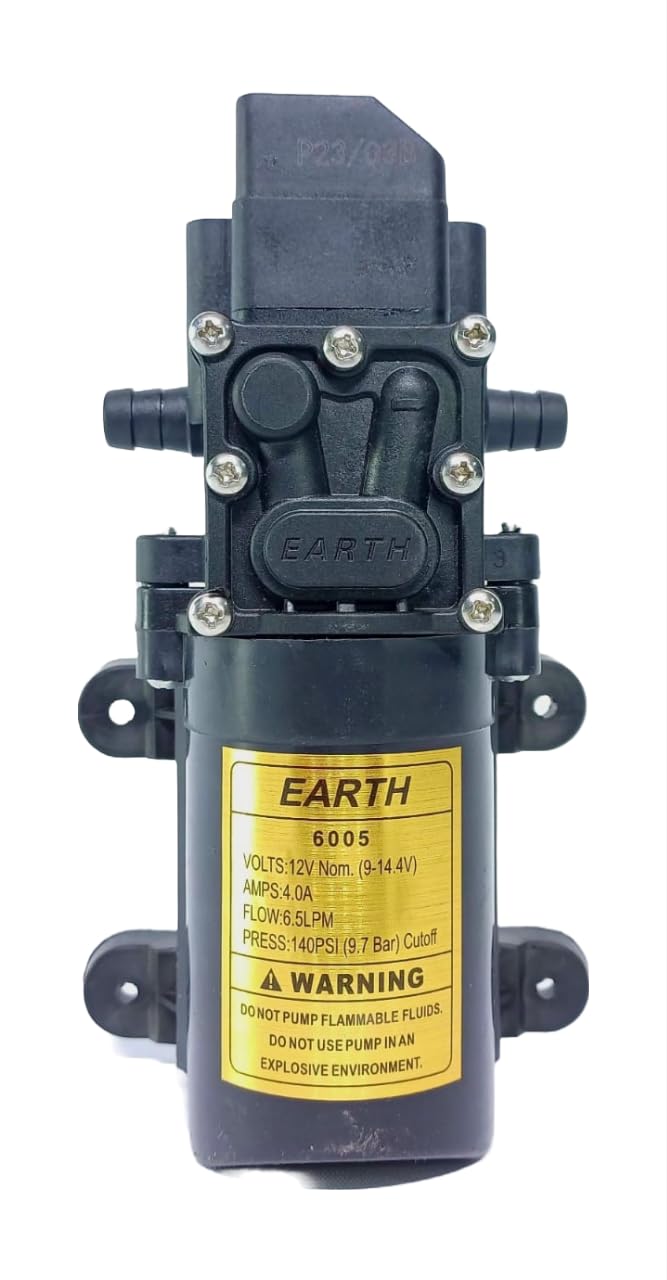 Earth Heavy Duty Dc water pump 12v DC Battery Electric Portable Diaphragm Pump 140 PSI Single Motor Used as Car Washer ac cleaning Agriculture Sprinkler Water Drip Irrigation Adepter is Free (B0D39W79CD) Amazon Price History, Amazon Price Tracker