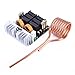 AUNMAS 1000W ZVS Induction Heater Kit, 12-48V Low Voltage Flyback Driver Board with Cooling System for Metal Melting, DIY Heater Module with Brass Coil and Graphite Crucible