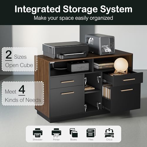 Image of ModernMate 4 Drawer File Cabinet with Lock for Home Office