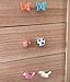 ESreake 10Pcs Bird Shape Ceramic Kids Drawer Knobs,Cute Cartoon Animal Cabinet knobs with 2 Kinds Screws,Baby Boys Girls Dove Knobs Handles Pulls for Drawer Cupboard Dresser Bookcase (10, Bird-Pink)