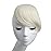 SARLA Platinum Blonde Side Bangs Clip in Hair Extensions Straight Synthetic Hair Bangs for Women