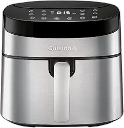 Air Fryer Digital, Cuisinart, 7,2 Litros, 3 Anos de Garantia, 1800W, 127V - Preto com Aço Inox
