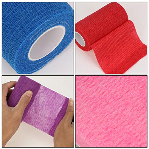 BESPORTBLE 6Pcs Bandagem Elástica Auto-Adesiva Fita Adesiva Elástica Elástica para Primeiros Socorro