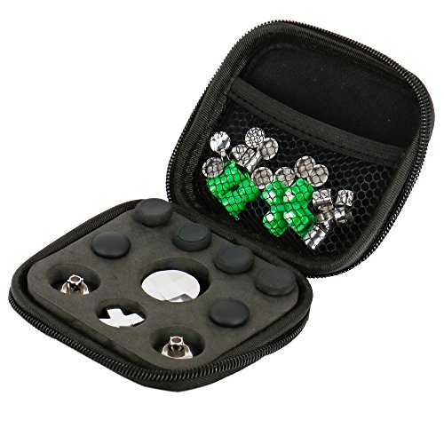 Magnetic Metal Bullet Buttons for PS4 Controller, YTTL Replacement Accessories Thumbsticks Thumb Grips Analog Stick + ABXY + D-pad for PS4 PS4 Slim/Pro games System Controller - Thumbnail 4