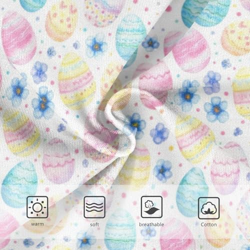 Joisal Cotton Toddlers Underwear Floral Easter Eggs Pastel Cartoon Panties Little Girl Flower Briefs Undies Kids 2t3