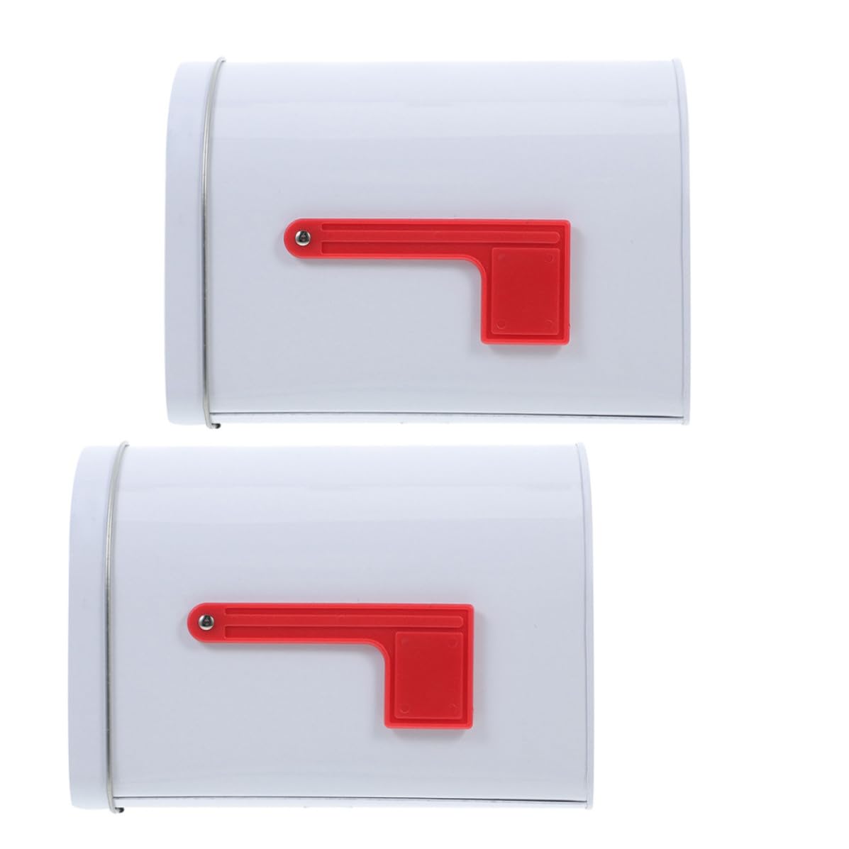 Buzones de hojalata vintage robustos TOVINANNA blancos para decorar y organizar