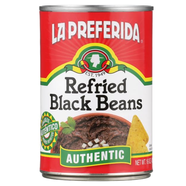 Image of La Preferida Refried Beans (Authentic Black, Authentic Pinto, Spicy Chipoltle, & Chorizo) (3ea / 16oz) Variety Pack