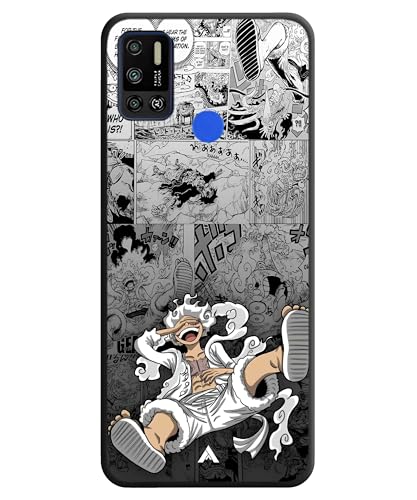 Image of Premium Anime 2 Case for Tecno Spark 6 Air (Glossy Finish) Soft-Touch Metal TPU Back Cover, Shockproof, Designer, Aesthetic Mobile Phone Case