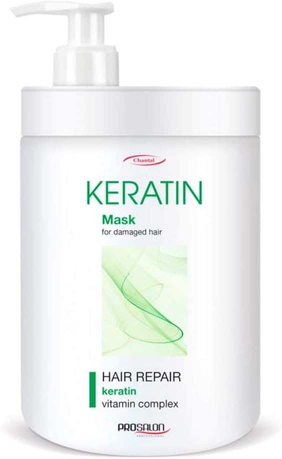 CHANTAL_Prosalon Keratin Hair Repair Vitamin Complex Mask For Damaged Hair intensywnie odbudowuj¹ca maska z keratyn¹ do w³osów matowych, zniszczonych i os³abionych zabiegami fryzjerskimi 1000g