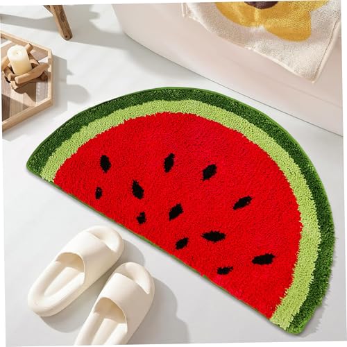 Alfombra de sandía que llena de alegría y suavidad la decoración de tu hogar 5