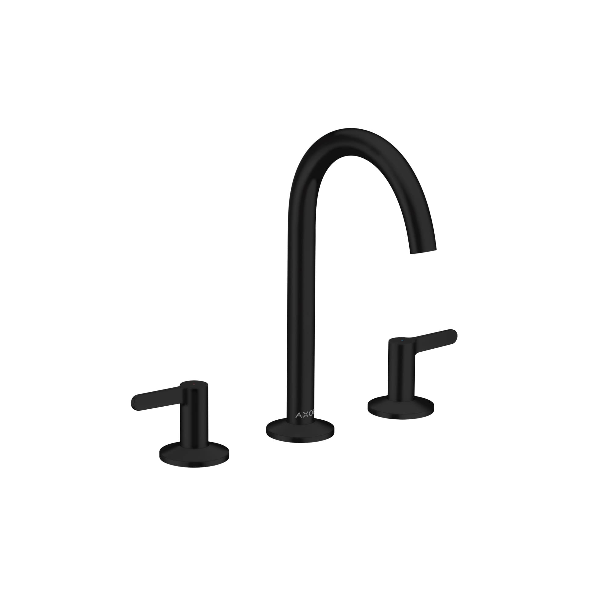 AXOR ONE Modern 2-Handle 3-Hole 10-inch Tall Bathroom Sink Faucet in Matte Black 48050671