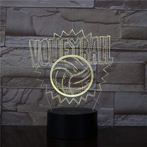 Preisvergleich Produktbild Volleyball Lichtfarbe Touch kreative Nachttischlampe Licht Ton Licht