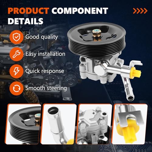 image for Daysyore 21-5451 Power Steering Pump with Pulley Fits for 2005-2012 Xt