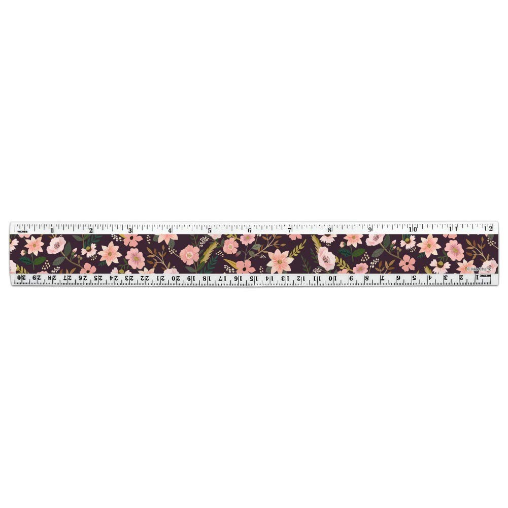 Amazon.com : Simona Flowers Floral Pattern 12 Inch Standard and Metric ...