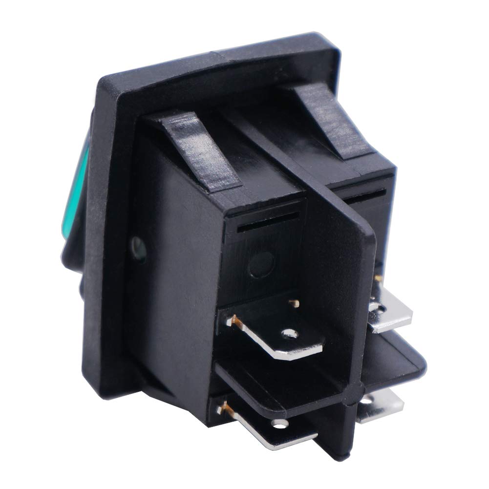 QTEATAK Interruttore a bilanciere con luce LED verde e rossa, 2