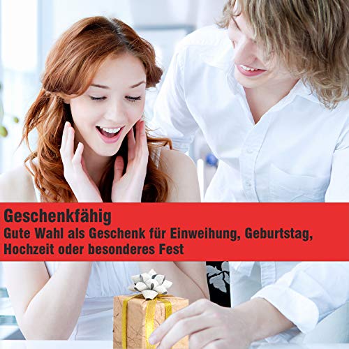 LuenHego Untersetzer Gläser 8er Set Saugfähige Keramik Untersetzer mit Korkboden/Metallhalter, Design Glasuntersetzer für Heimdekoration… – Ansicht 6