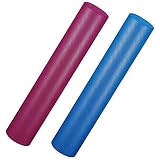 Sport-Thieme Pilatesrolle, Pilatesroller Premium | Yogaroller aus extra weichem Spezial-Schaumstoff | 16 x 90 cm | rutschfest, Antibakteriell, Abwaschbar | 600g | Blau o. Burgund