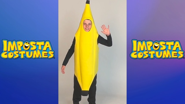 Disfraz tropical plátano para niño talla 7-10 miniatura 7