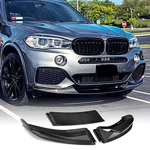 MCARCAR KIT Carbon Fiber Front Lip for BMW X5 F15 M Sport M-Tech 2014-2018 Add-on Factory Outlet Front Bumper Lip Chin Spoiler Splitter Protector