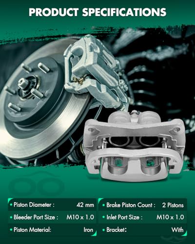 Image of SCITOO 19B2683 19B2682 Disc Brake Calipers Assembly with Bracket Fit For Saab 9-2X 2005-2006,For Subaru Impreza 2002-2016,For Subaru Legacy 2003-2004