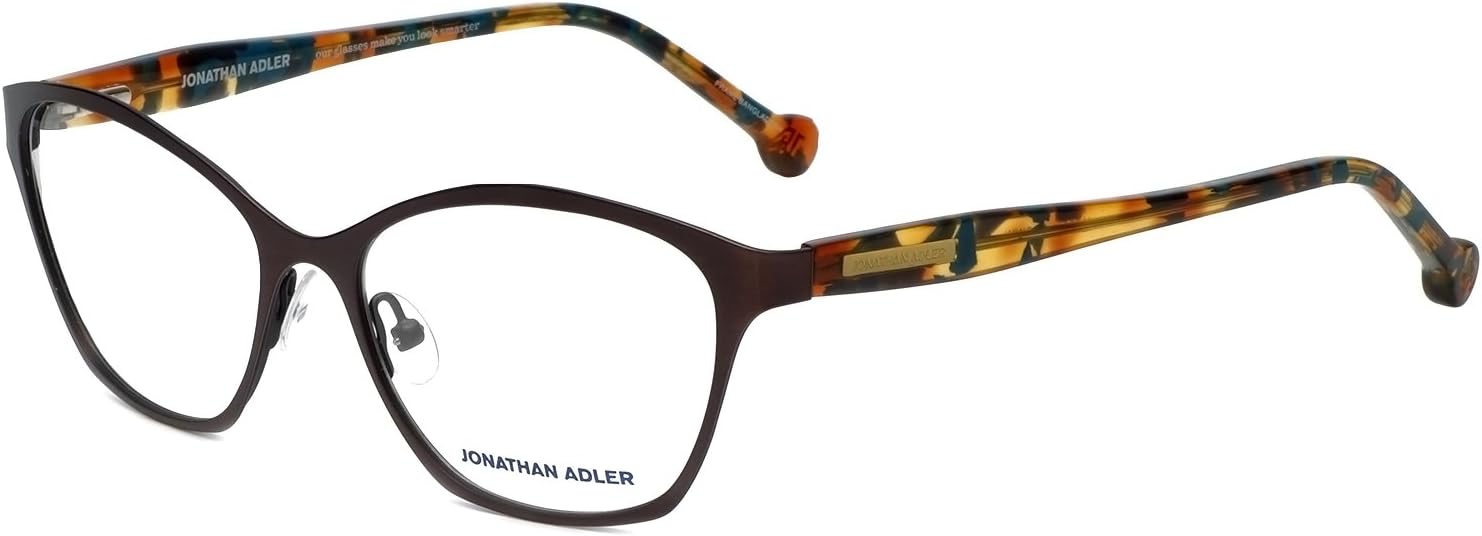Jonathan Adler Designer Eyeglass Frames JA504Brown in Brown 53mm at