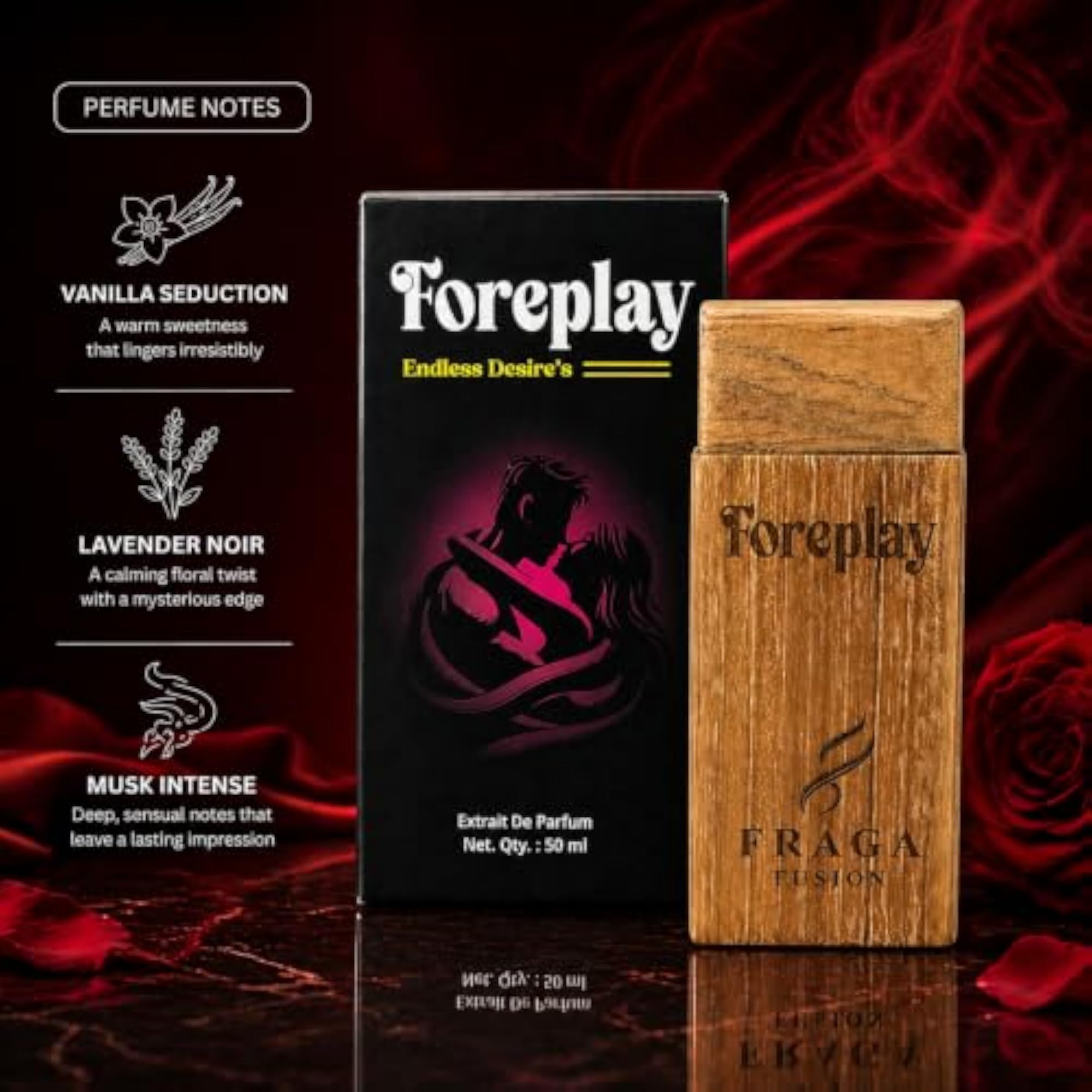 FOREPLAY Extrait De Parfum Unisex, Seductive Fragrance