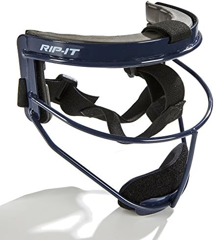 RIP-IT | Defense Softball Fielder's Mask | Navy | Youth | Lightweight Protective Sport Equipment