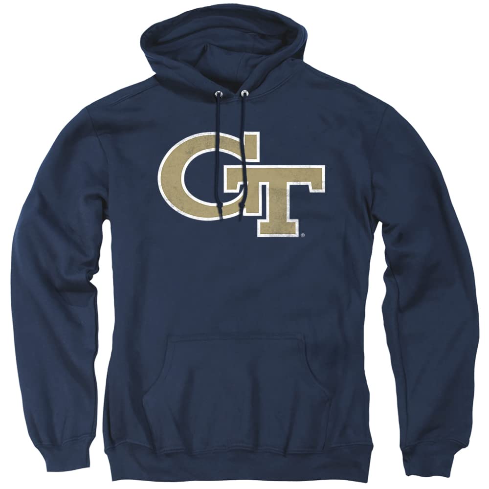 LOGOVISION Official Collegiate Distressed Primary Logo Adult Pullover Hoodie Collection — view 81
