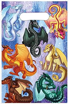 30Pcs Wings of Fire Birthday Party Decorations Wings of Fire Dragon birthday Party Gift Bags,Treat Candy Goodie Bags for Wings of Fire Dragon Theme Birthday Party Decorations,Baby Shower Party
