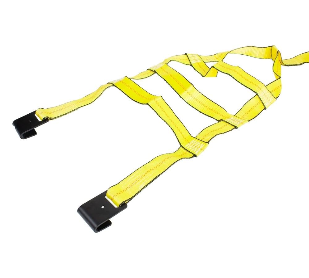 Mytee Products Paquete de 2 Correas de Red para Ruedas con Ganchos Planos (sin trinquete)