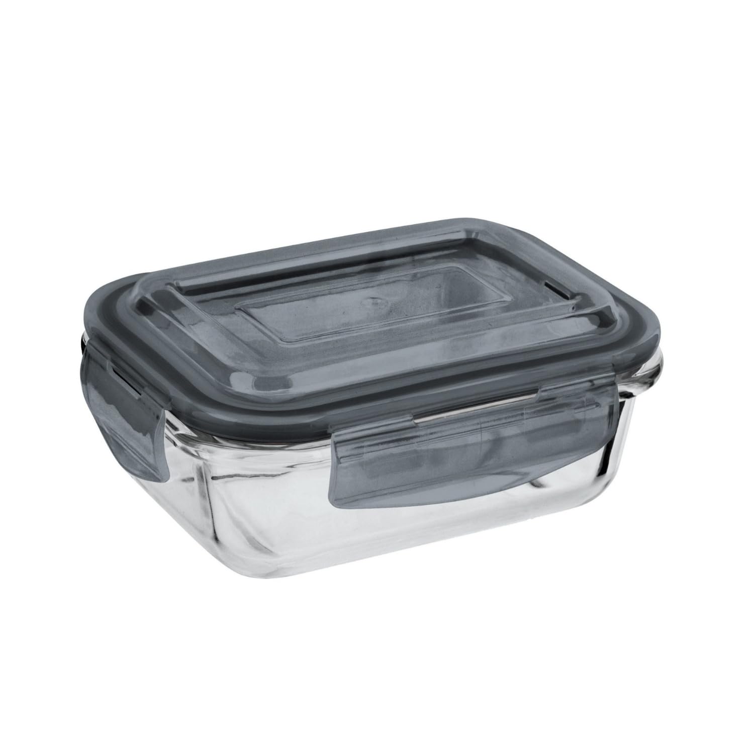 HOMESHOPA Airtight Glass Food Storage Container, 1 Pack 1600ml BPA-Free & Leak Proof Silicone Seal Plastic Lids, Freezer to Oven Safe, Glass Meal Prep Takeaway Lunch Boxes