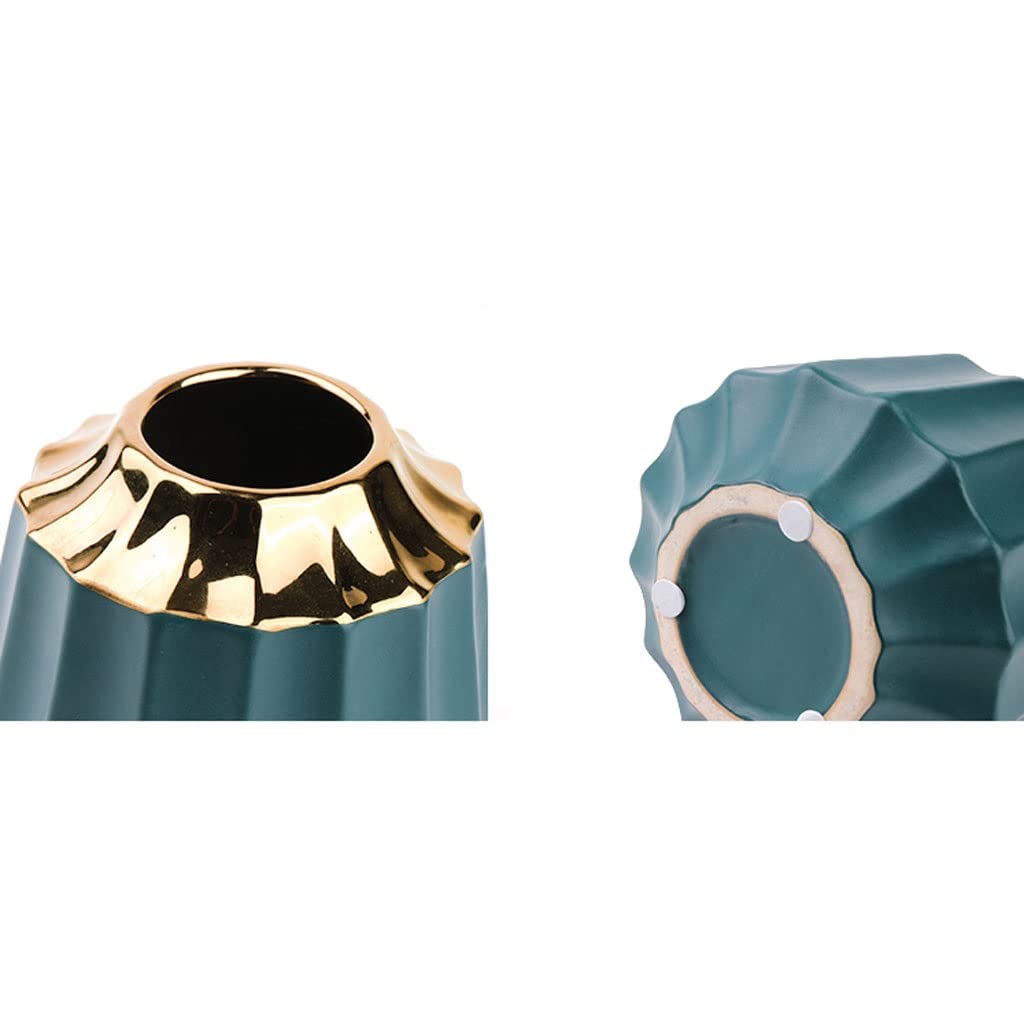 Künstliche Blumen Seidentuch Künstliche Blumen mit keramischer Vase Modern Luxus Gefälschte Blume Set for Heimzimmer Braut Hochzeitsdekoration Künstliche Blumen wie Echt (Color : D)