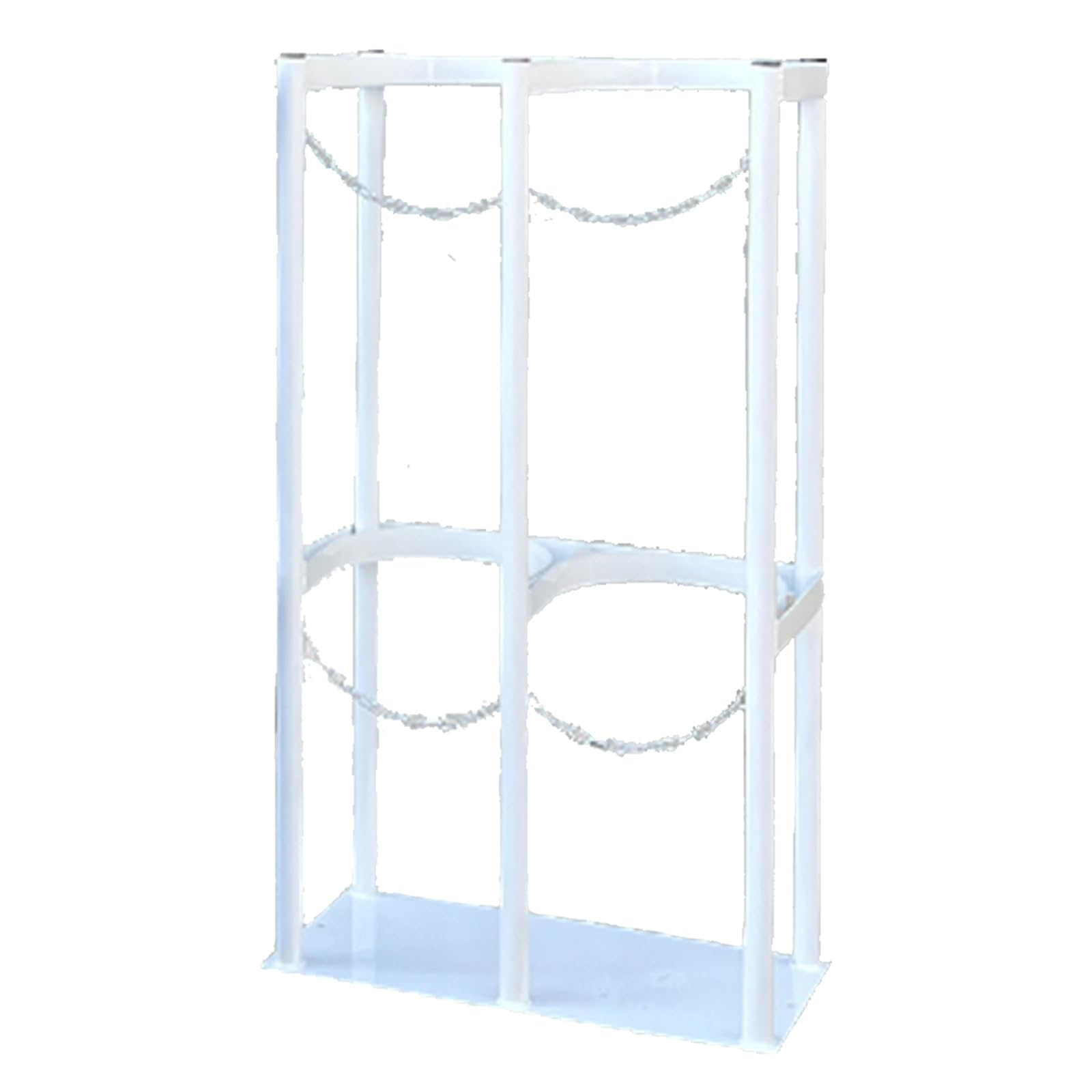 WXPGFEQ Heavy-Duty Commercial Gas Cylinder Rack for Secure Storage of Oxygen, Nitrogen, Argon, Hydrogen & CO2 Tanks