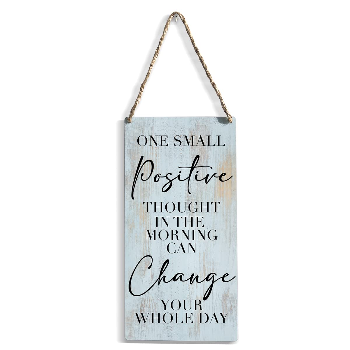Rustic Wood Sign Inspirational Home Farmhouse Wall Hanging Decor Wooden Wall Art Decor Decorative Plaque Sign for Home Office Bathroom Kitchen Bedroom Small Pos