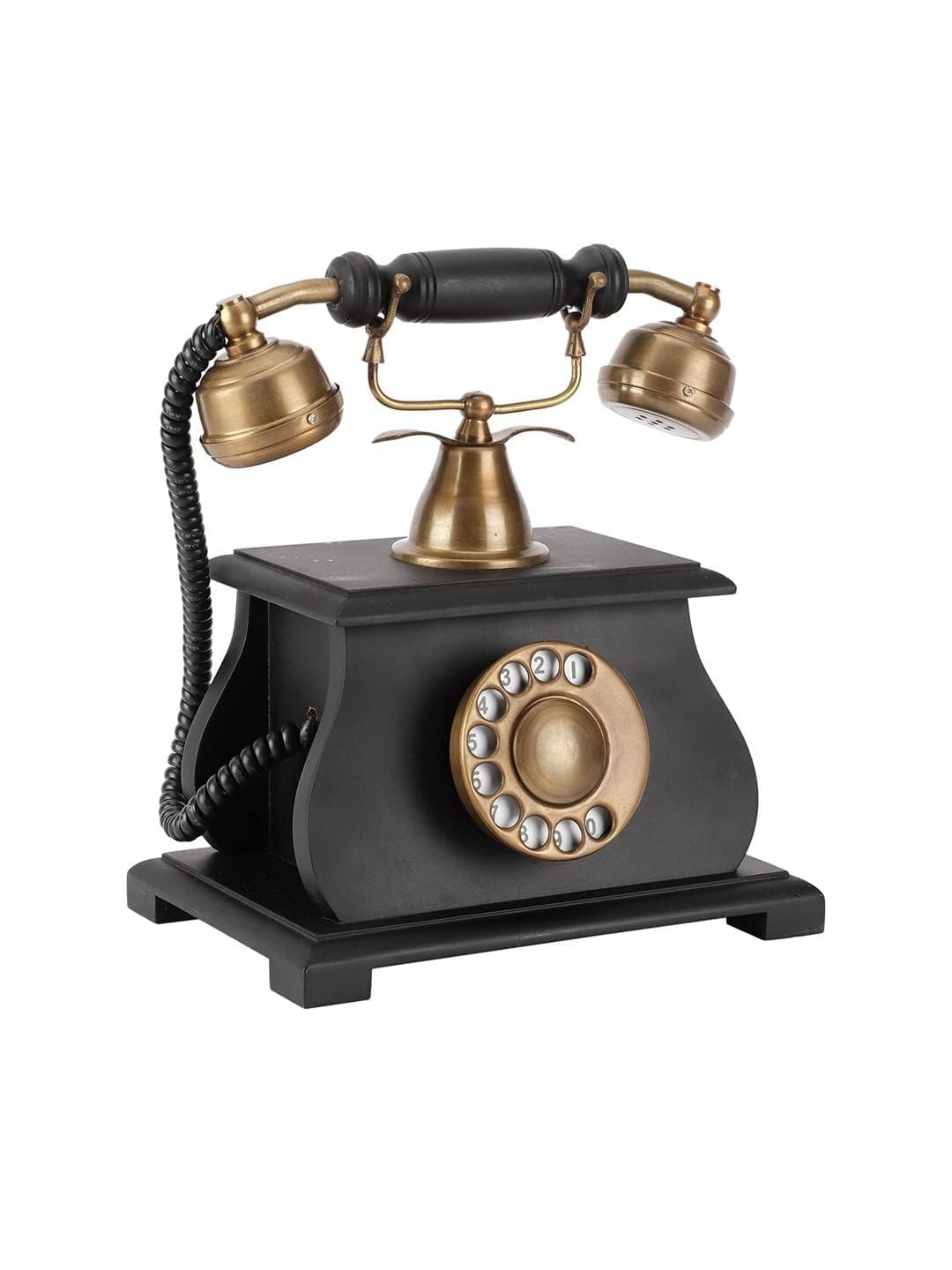 Decor Antique (Non Working) Brass and Wooden Decorative Dummy showpiece Telephone for only shopeace-image-18