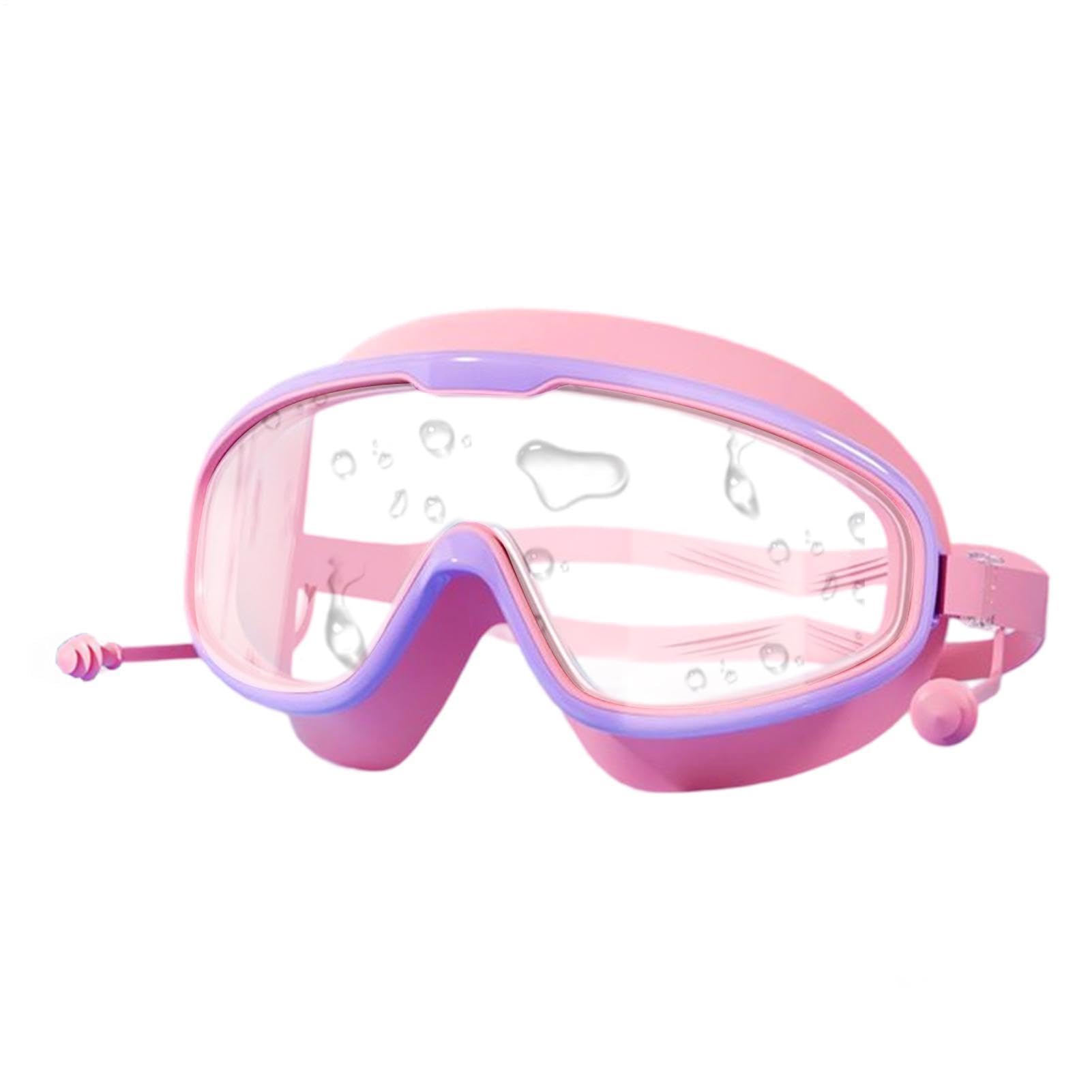 Kids Swimming Goggles - Adjustable Waterproof Anti-Fog HD Eyes Cover | Swim Goggles Kids 3-15 Years Old,for Beach Lake Diving Snorkeling Racing Training Competition Pool