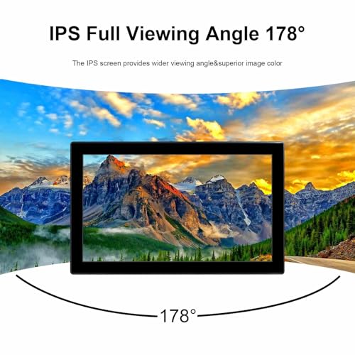 Image of VSDISPLAY 15.6'' 1920x1080 Industrial Touch Monitor IP65 Front Waterproof | IPS LCD Display,16:9 Aspect Ratio,10-Point Capacitive Touch, with H /D VGA Interface for Industrial Outdoor Kiosk Use