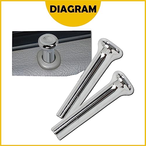 image for PMFCA PFMCA Car Door Lock Knobs Compatible with GM, Chevrolet (Chevy),