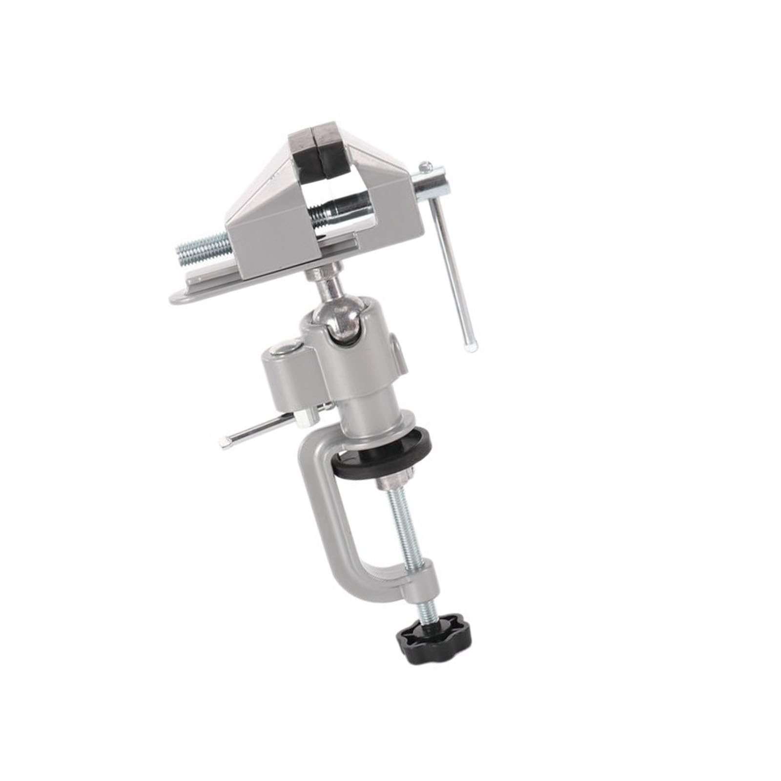 Yet Strong Aluminum Bench Clamp Offering 360 Rotation for Versatile Positioning in Craft Activities Portable Drill Press Holding Vise