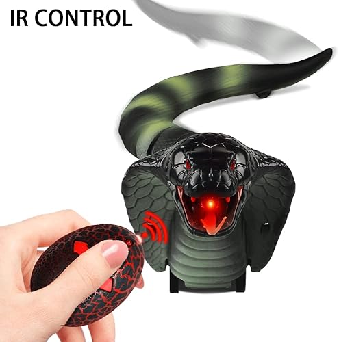 Miniatura 5 de UBITREE Juguete de serpiente con control remoto, recargable, juguete de serpiente realista a control remoto, Cobra, serpiente falsa eléctrica,