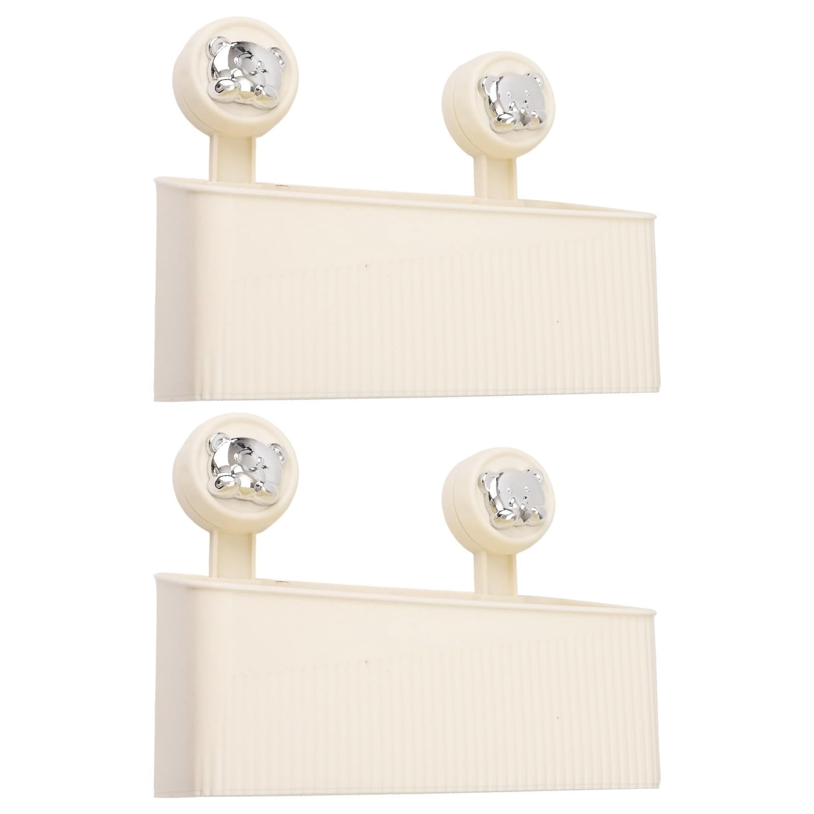 EasyByMall Wandmontierter Saugnapf Duschregal, Werkzeugfreier Eckaufbewahrungskorb mit Drainage für Badezimmer, Küche, Badewanne, starker Halt auf Fliesen und Glas, ohne Bohren