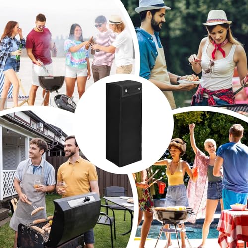 Grill Utensil Pouch - Grill Utensil Storage Bag | Outdoor Kitchen Tool Organizer | Large Capacity BBQ Tool Carrying Case | Oxford Fabric Crocery Holder For Camping, Picnic & Hiking Gear - immagine 6